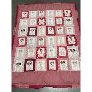 Funny Nurse Quilt, Gift, Medical Red-White, Patchwork Design, Hospital,